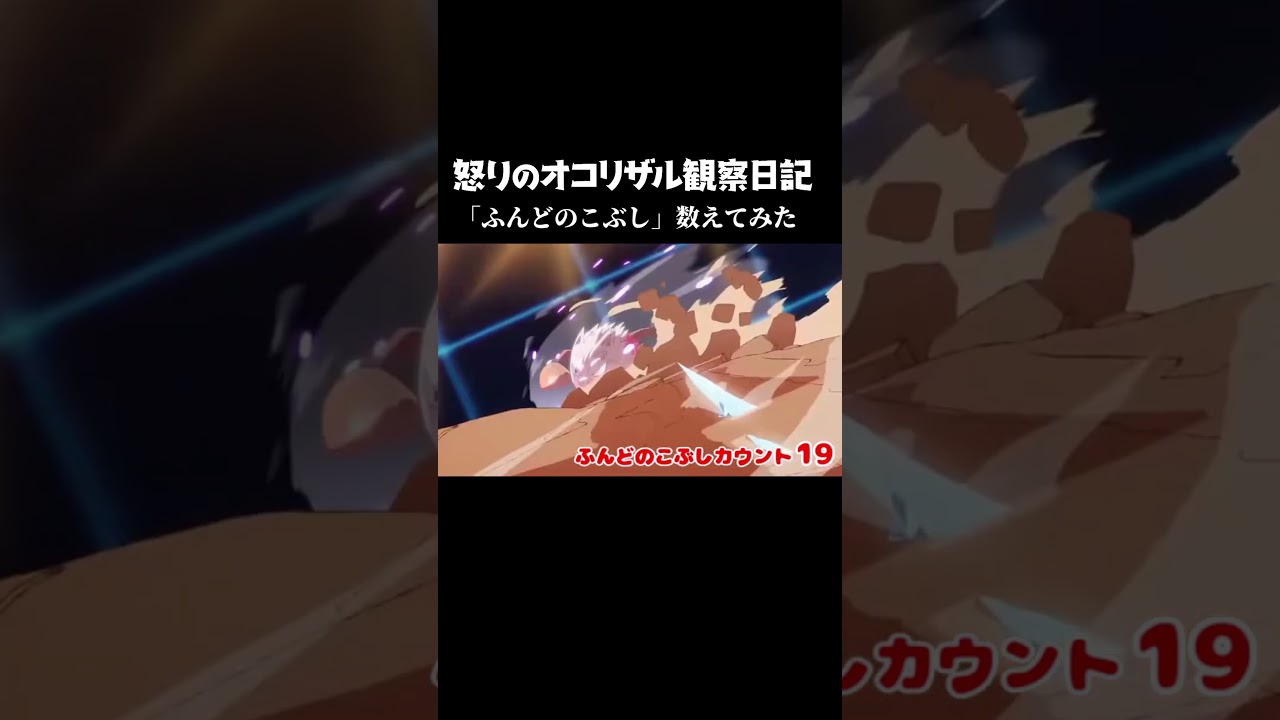 「怒りのオコリザル観察日記」の「ふんどのこぶし」を数えてみた