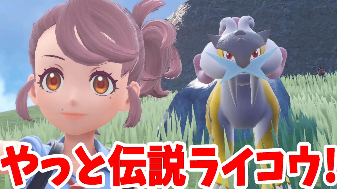 【ポケモンSV】伝説のライコウを捕獲しよう！おやつの思い出とは！？【ポケモンスカーレットバイオレット・ゼロの秘宝】