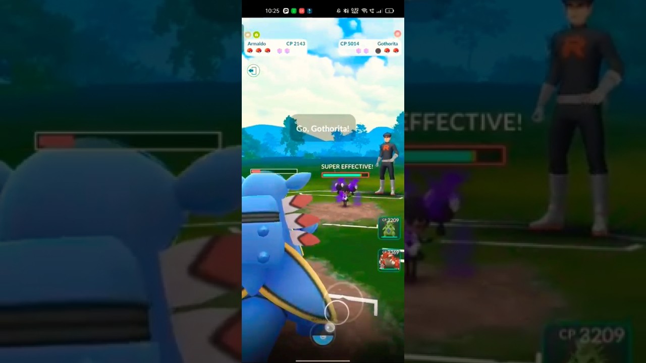 Armaldo vs gothorita battle #music #viralshorts #shortsviral #beach