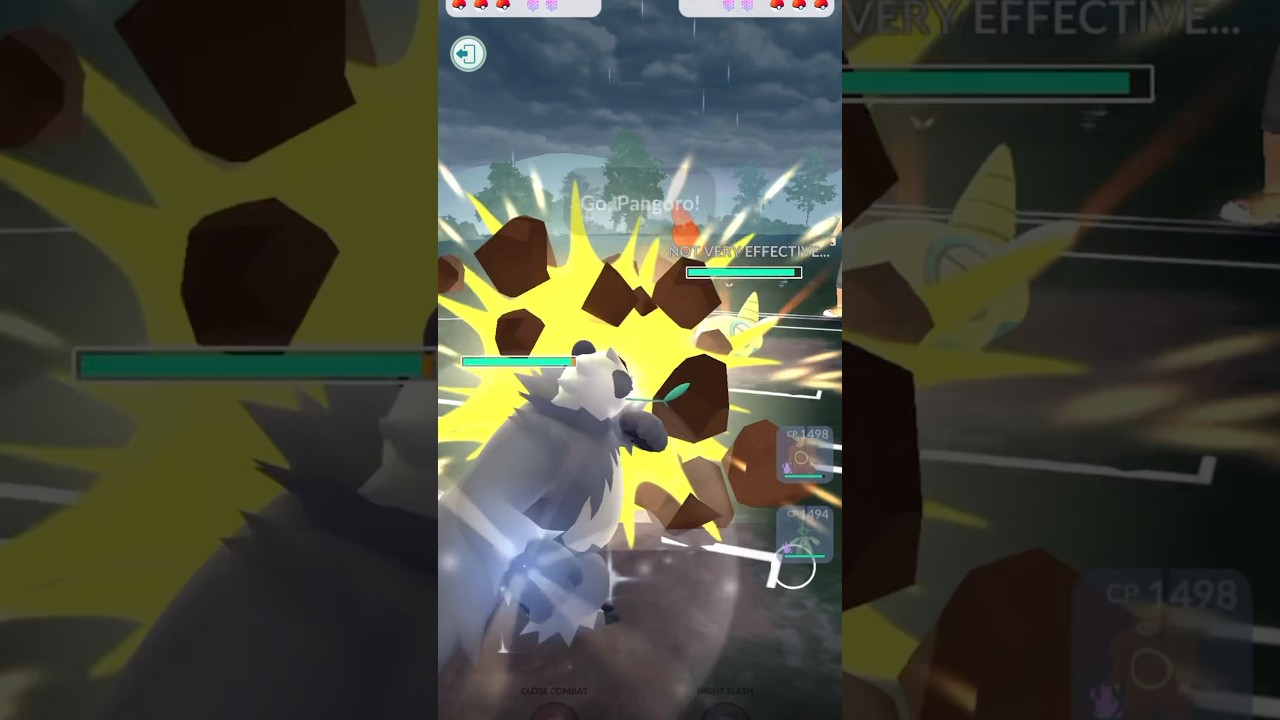 Pangoro brings Heavy Hitters with him to the Great League! 😤👊🏽💥 #shorts #gobattleleague