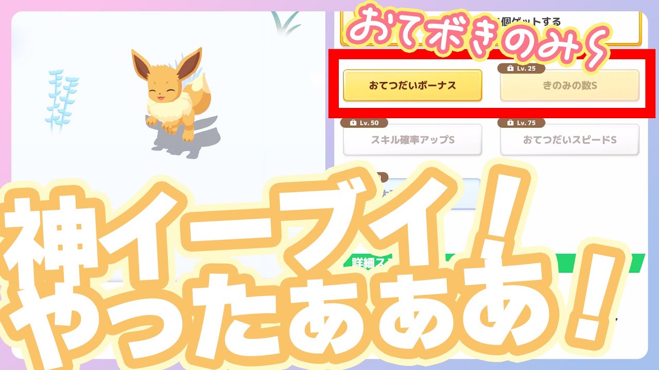 【寝顔発見ウィーク】神イーブイGET！！もちろんこの子はエーフィ！【ポケモンスリープ】