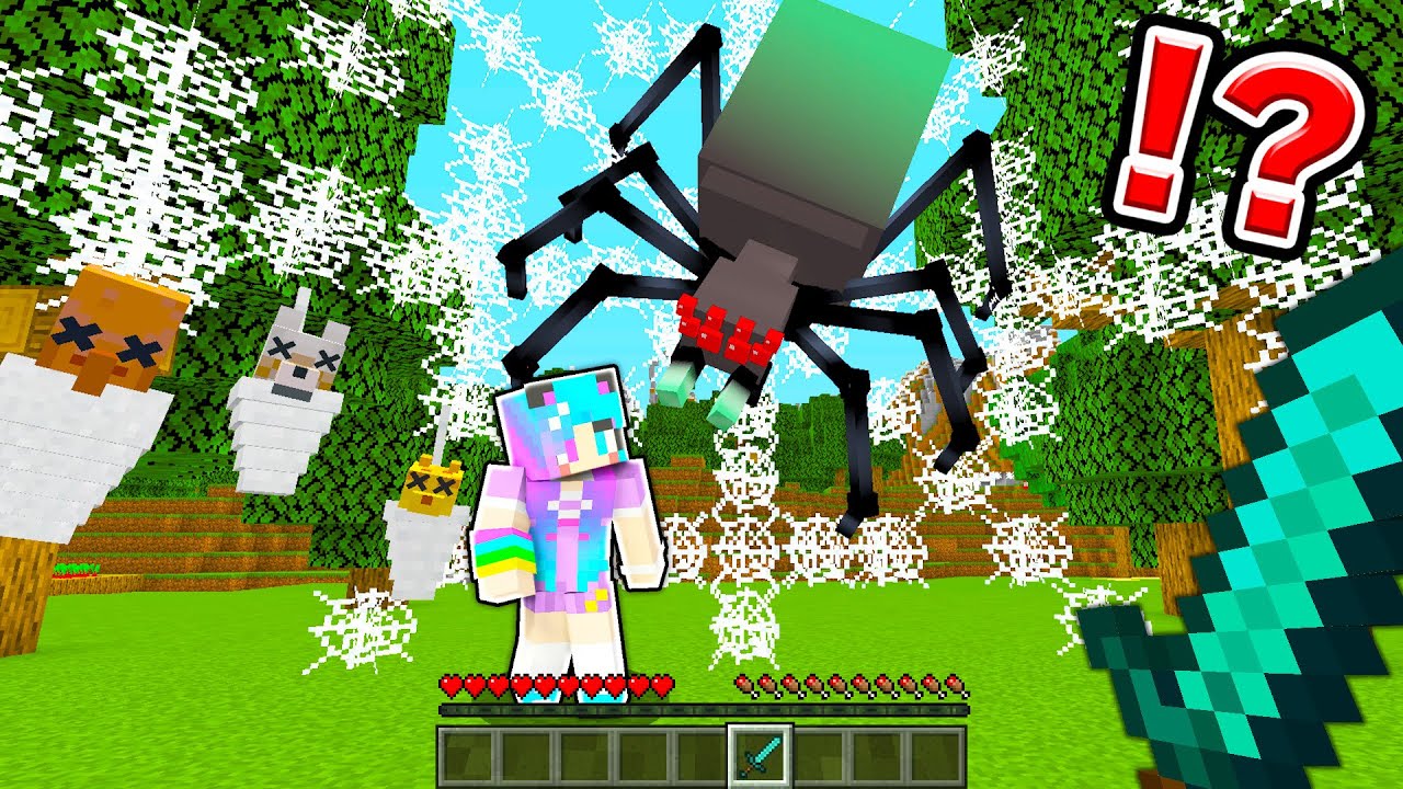 ミュータントスパイダーから本気で生き残る！【まいくら・マインクラフト】