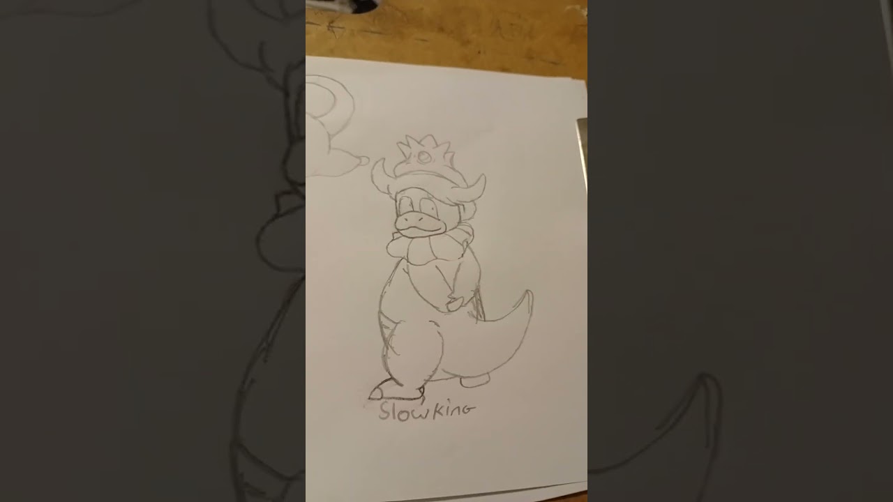 Slowking wass annoying to draw #slowpoke #art #pokemon