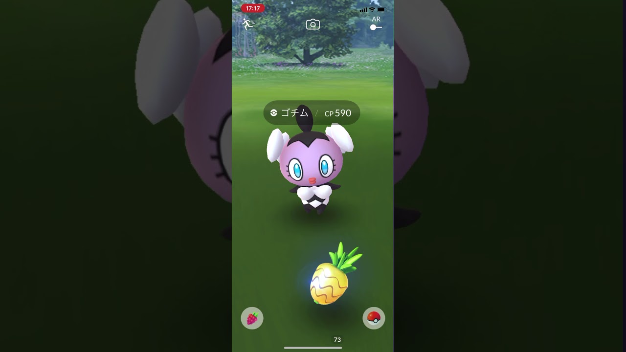 ポケモンgo 野生のゴチムゲットチャレンジ