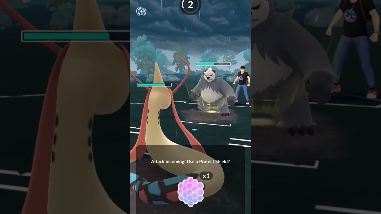 Milotic Vs Pangoro Ultimate Battle #pokemon #gobattleleague #pokemongo #1v1 #trendingshorts #shorts
