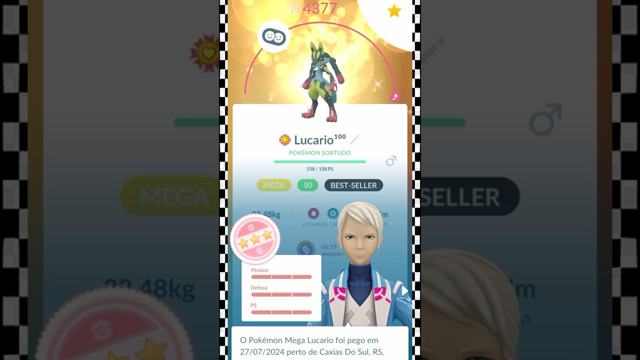 MEGA LUCARIO INSANO! 💯✨ #pokemongo #niantic #pokemongoshorts #shinypokemon #pokemon #shortsgame