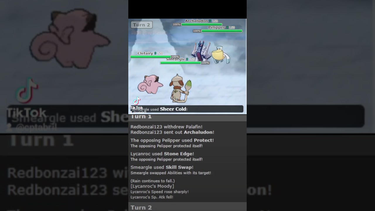 Smeargle con Intercambio y Frio polar? Nada puede salir mal! #pokemon #shorts  #pokemonshowdown