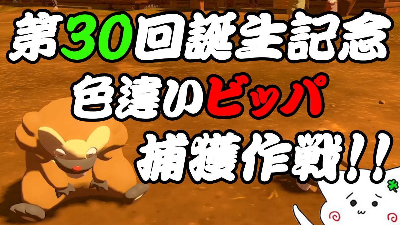 【第30回誕生記念】色違いビッパ捕獲作戦！🐢【おめでとう待ってます🍑】