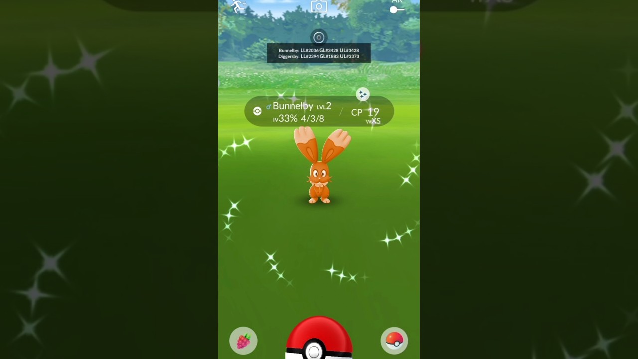 Catching a Shiny Bunnelby in Pokemon Go #shorts #pokemongo