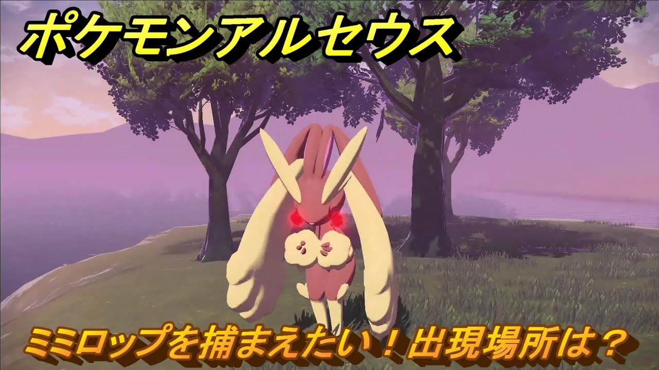 ポケモンアルセウス　ミミロップを捕まえたい！出現場所は？　＃２８９　【Pokémon LEGENDS アルセウス】