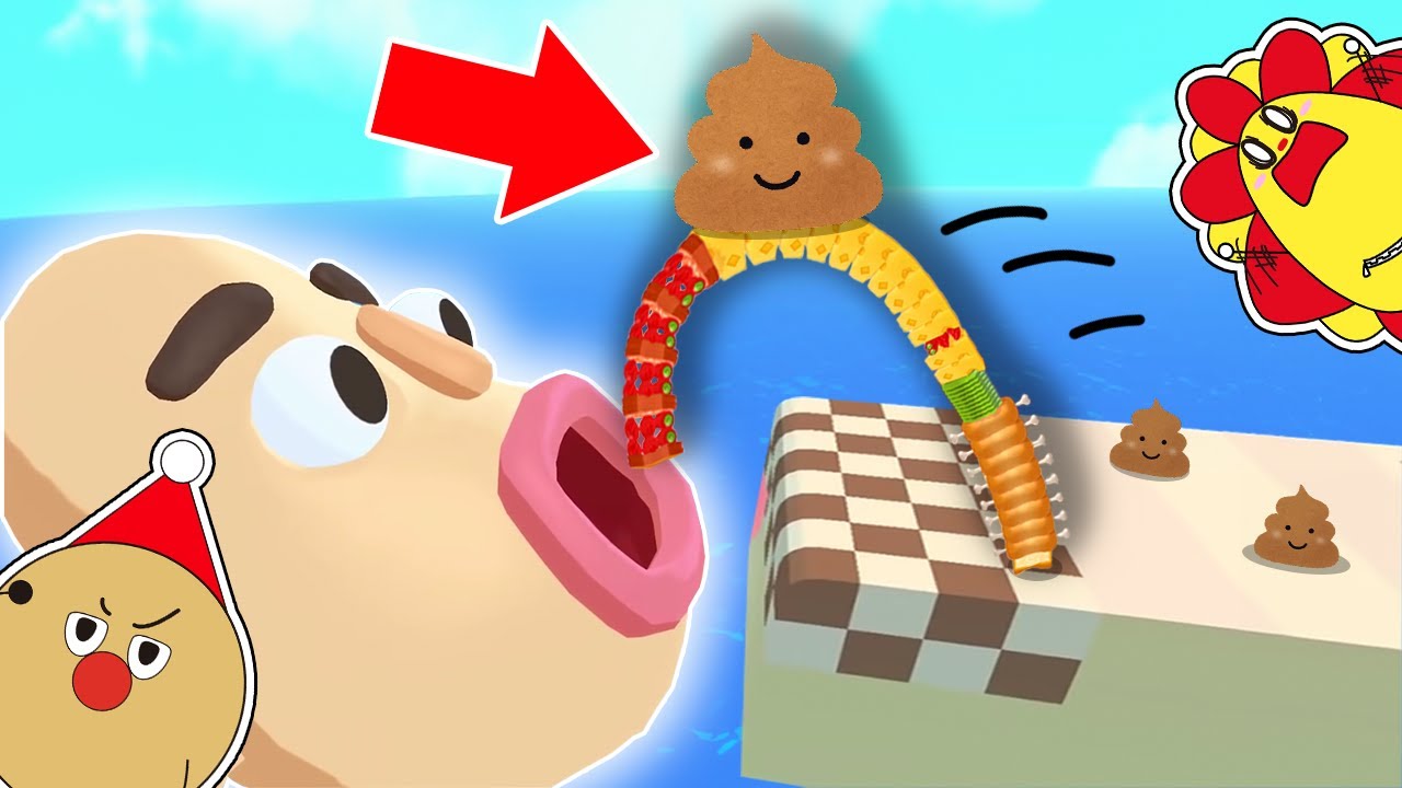 巨大サンドイッチって食べさせよう！ウンチを拾ったら巨人が大変なことに…【Sandwich Runner・サンドイッチランナー】【ランゲーム・rungame】｜ゲーム実況｜★サンサンキッズGAMES★