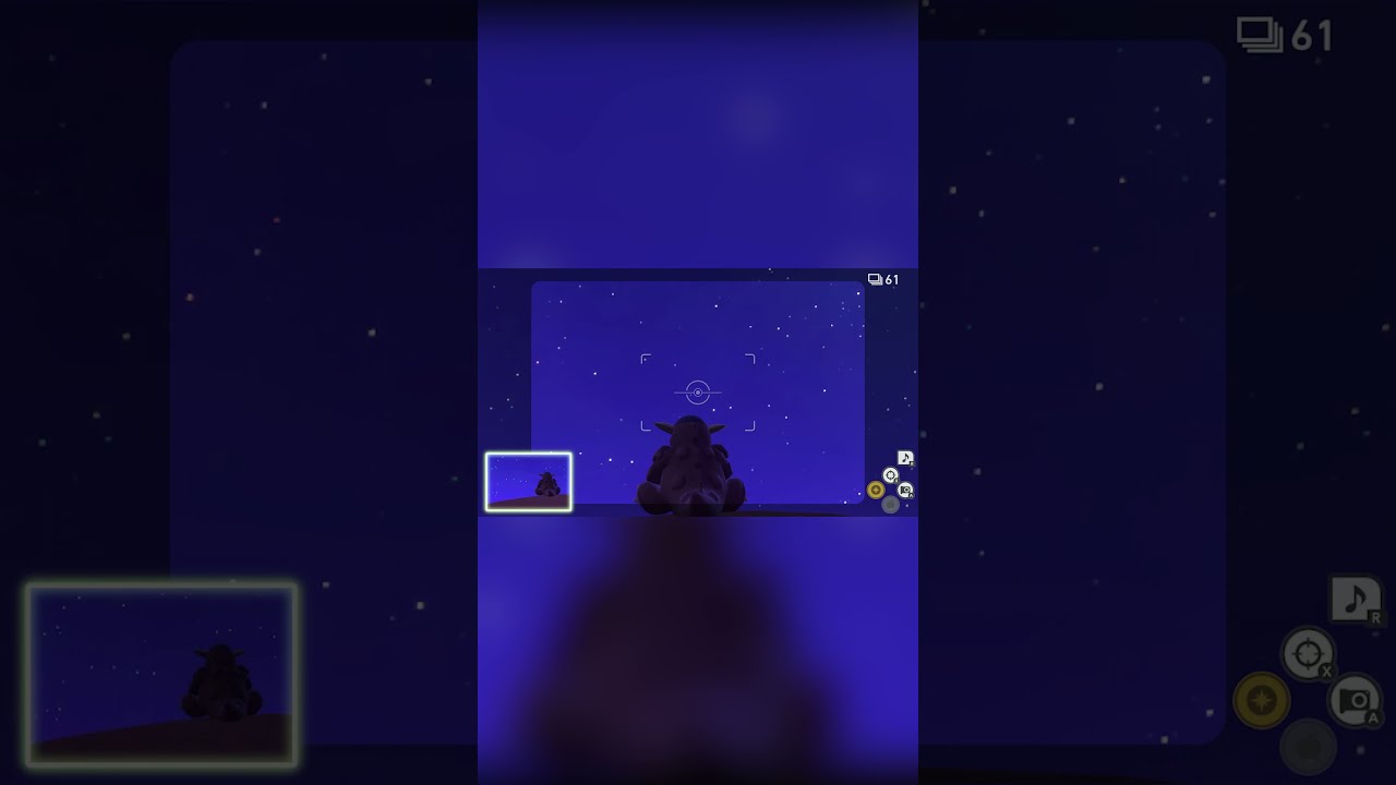 【Newポケモンスナップ NEW POKÉMON SNAP】星空を眺めるガルーラ親子 #shorts