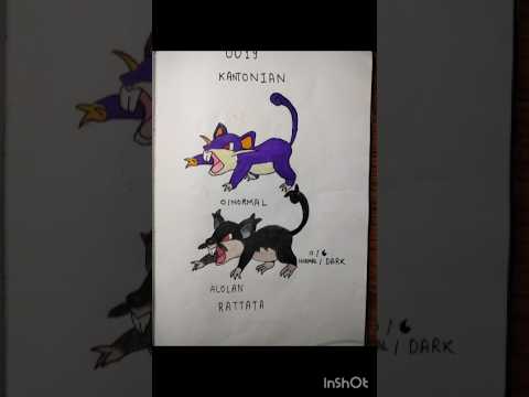 Creating my own Pokedex Entry number #0019 #rattata #mouse #pokemon #pokemonred #pokemonsunandmoon