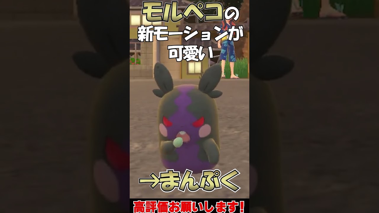 【ポケモンSV】モルペコの新モーションが可愛すぎる【ゼロの秘宝】 #shorts