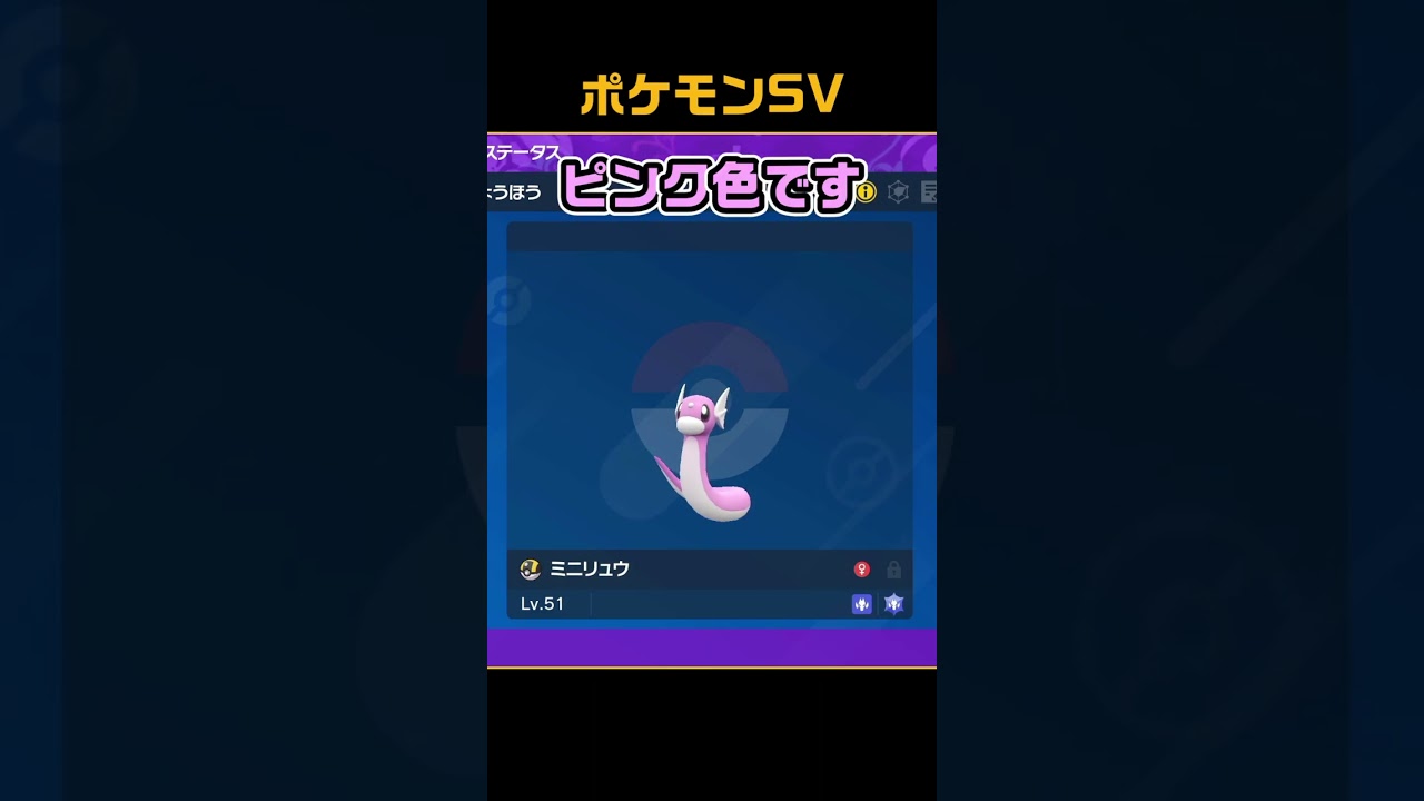 色違いミニリュウ　#shorts　ポケモンSV