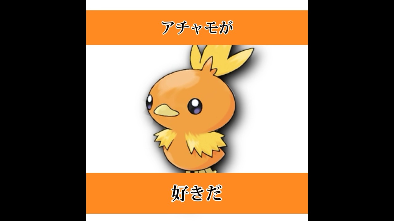 アチャモが好きだ