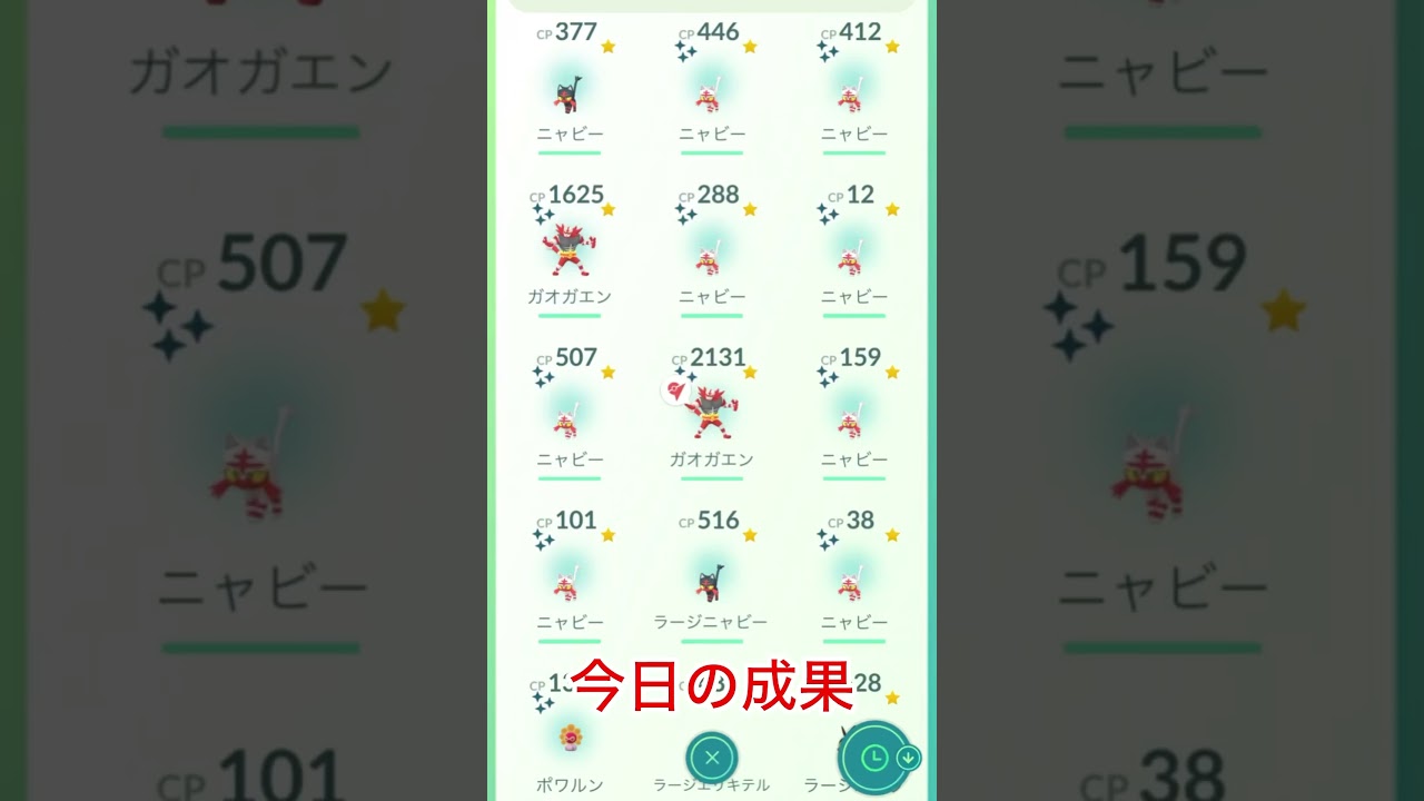 ニャビー色違いゲット✨#ニャビー #ポケモンgo #ポケモンgo色違い #ポケモン #コミュニティデイ #チャンネル登録お願いします #高評価お願いします #shorts