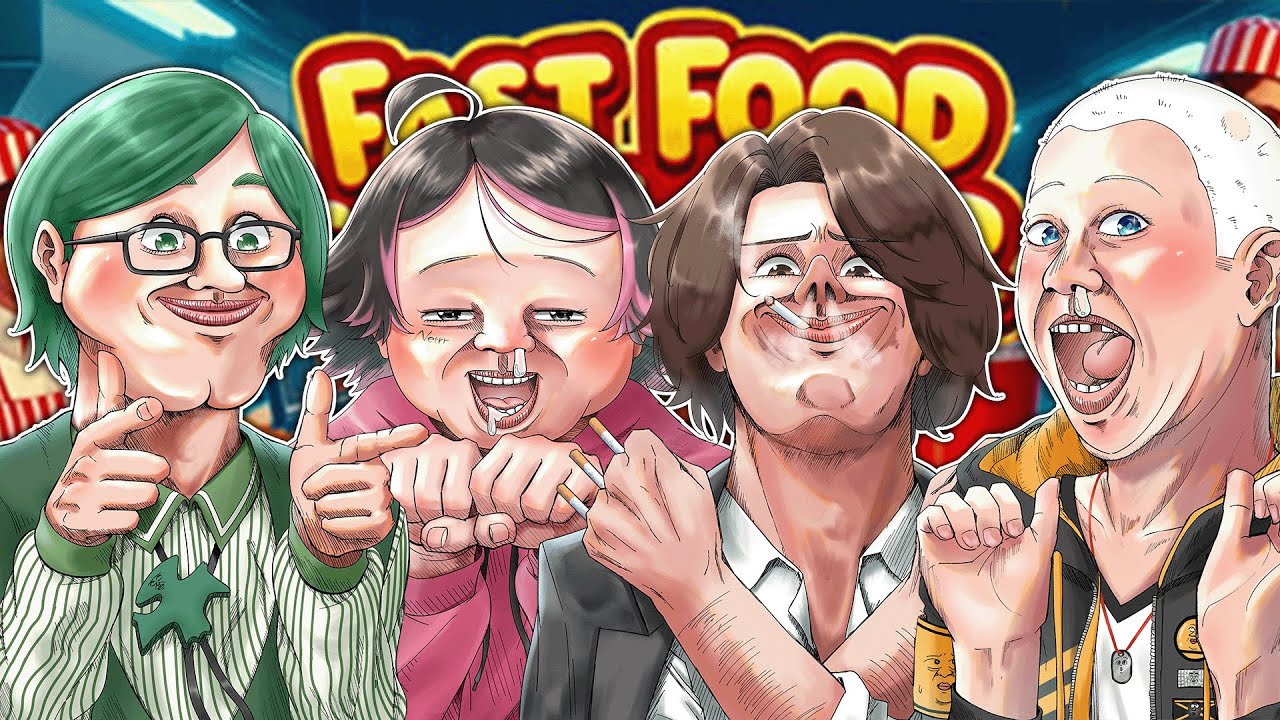 【オレビバ】オレビバ４年目の立ち絵でハンバーガー屋を経営する