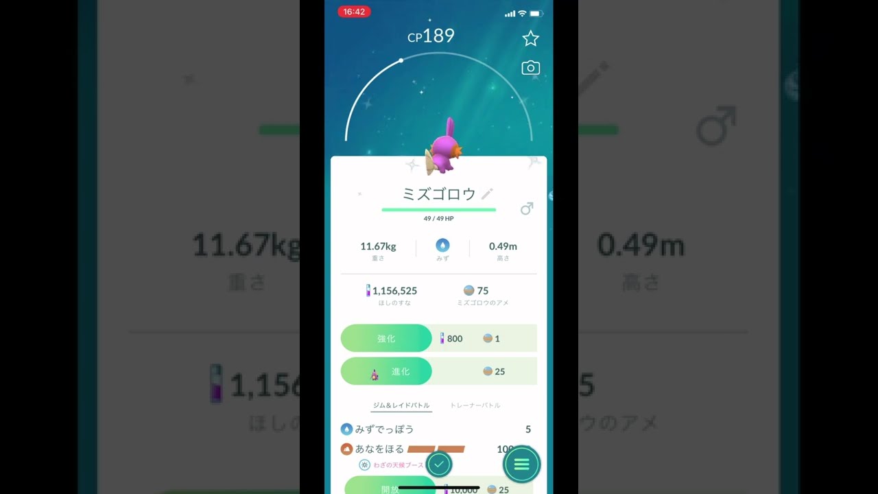ポケモンGOで色違いのミズゴロウをゲット！ #Shorts