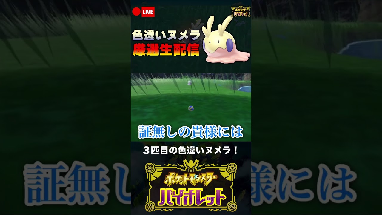 ３匹目の色違いヌメラに出会った男【ポケモンSV】 #shorts