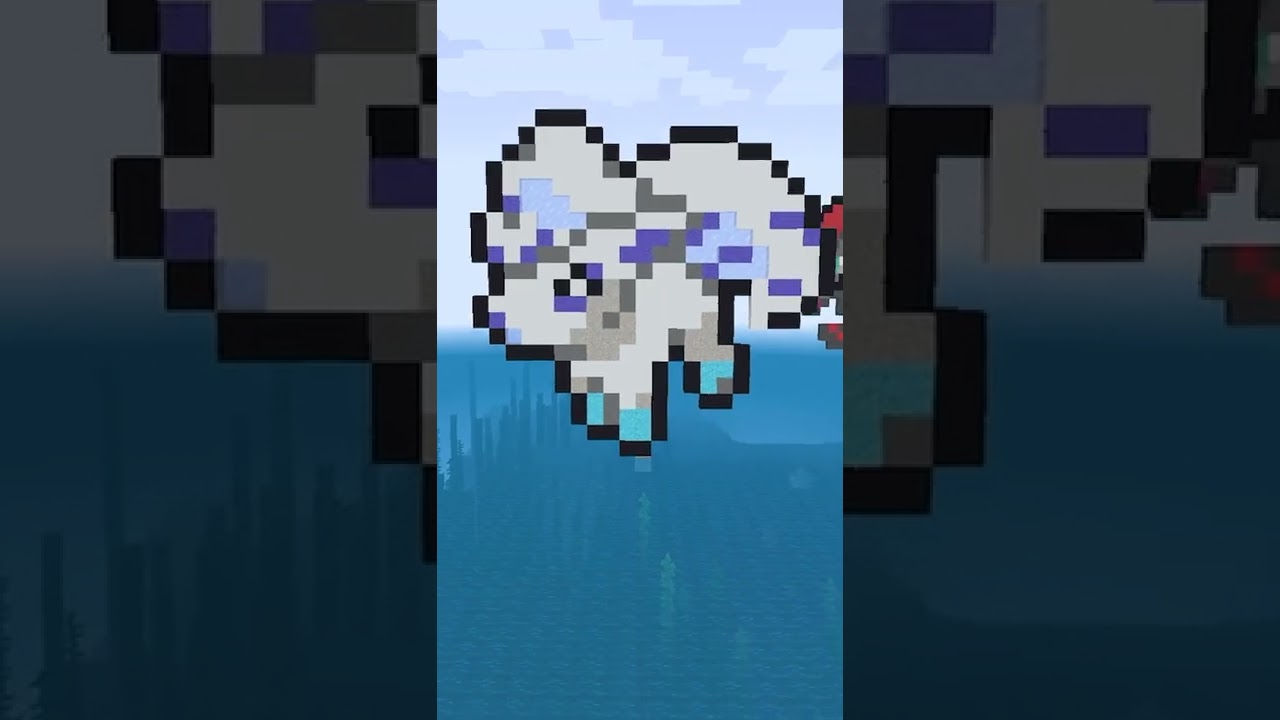 アローラロコンの別名は？ #shorts  【マイクラ ポケモンドット絵】