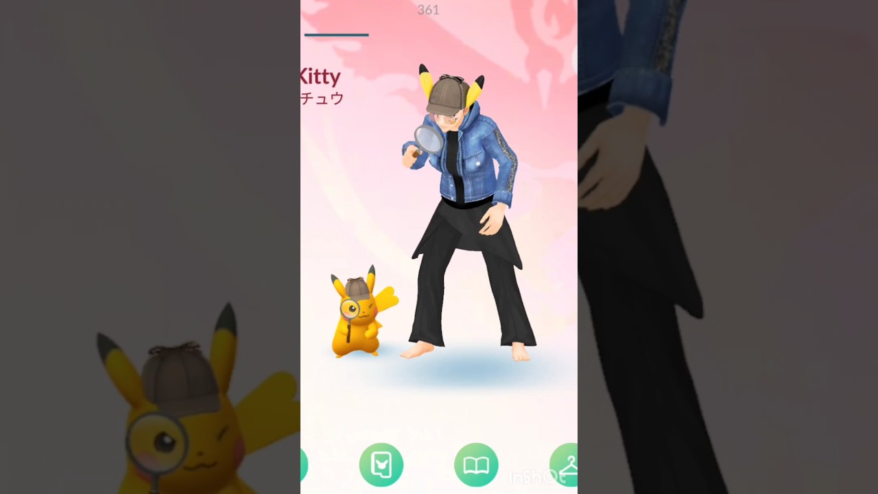 名探偵ピカチュウ 💛⚡️🖤 #pokemongo #pikachu