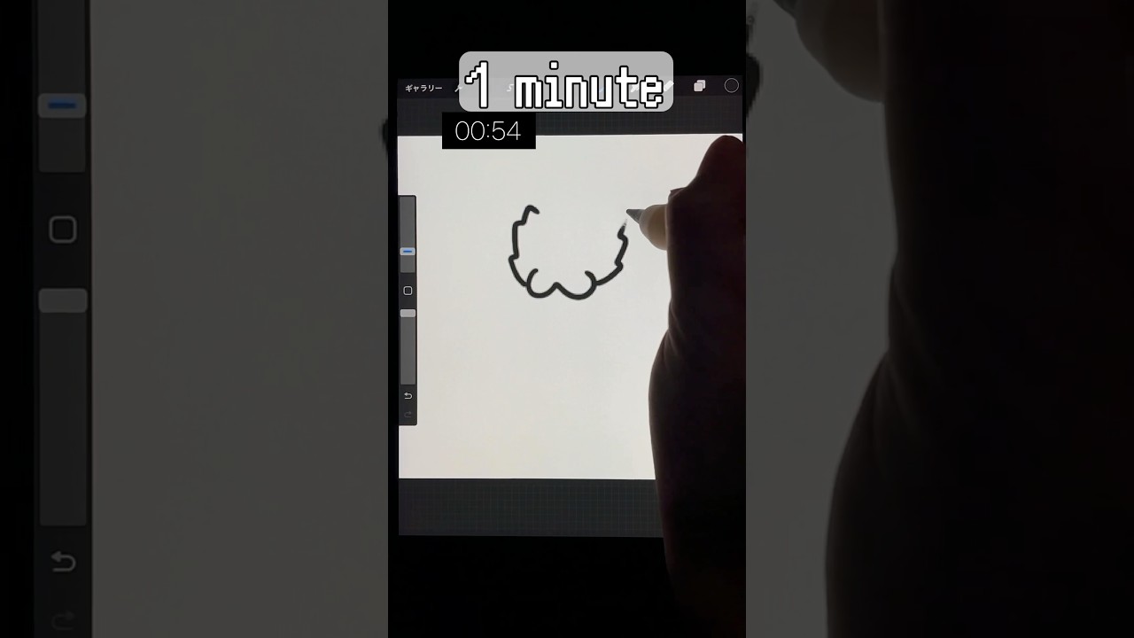 バチュルを1分で描いてみたかった Drawing Joltik in 1 minute #イラスト #ポケモン #pokemon #shorts