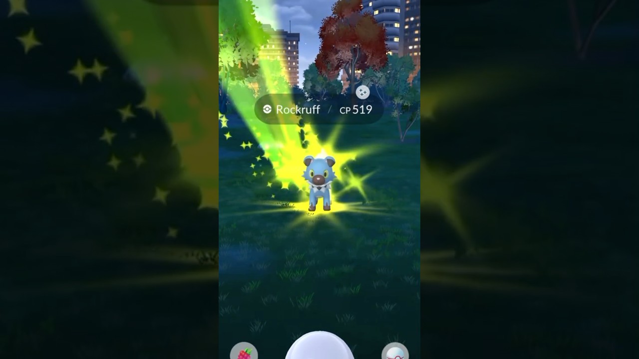 Catching Shiny Rockruff [744] and Evolving To Shiny Midnight Form Lycanroc [745]