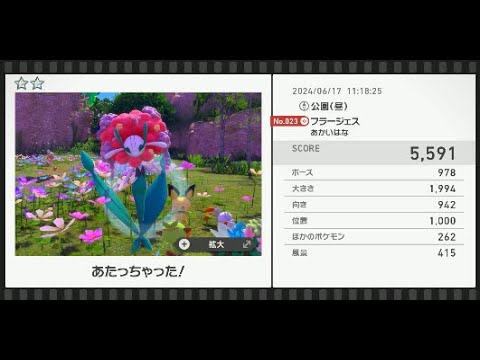 【Newポケモンスナップ】★2フラージェス5591