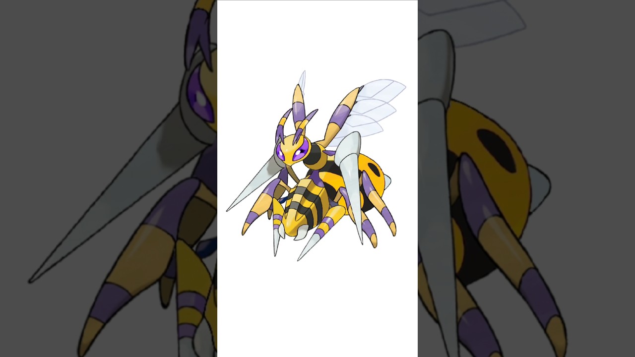 メガスピアー＋アリアドス合成。メカ蟲ガーディアン　#ポケモンフュージョン #改造ポケモン  #伝説のポケモン #最強ポケモン #pokemon