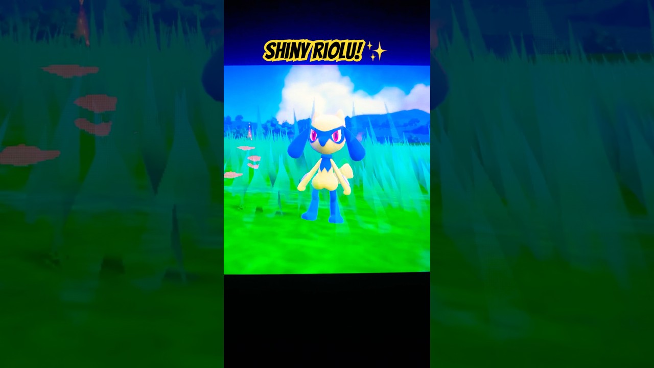 Shiny Riolu evolution! ✨ #pokemon #shinypokemon #gaming