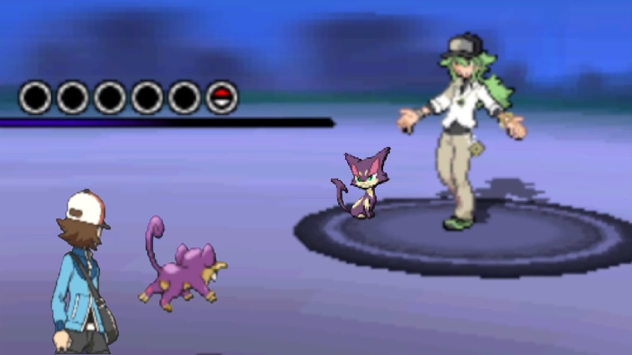 【ポケモンBW】ラッタ一匹でクリアする　part2　VS　N（チャレンジ）