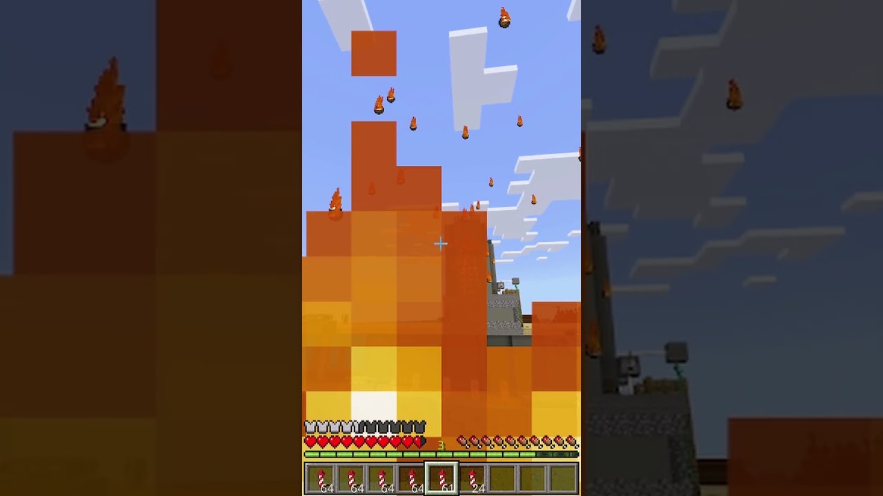 ファイヤーチャージの機銃を作ってみた。#minecraft #マイクラ #大和