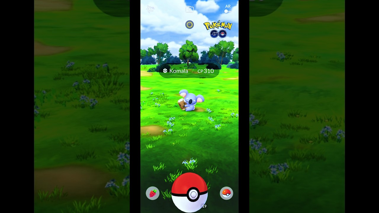 Catch Komala in Pokemon GO Indonesia #Shorts #Komala #PokemonGOGameplay