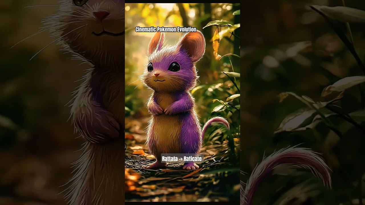 #pokemon #evolution #rattata #pokemonart #aianimation #shorts #raticate #ai