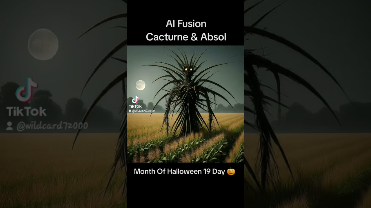 Pokemon AI Fusion Cacturne & Absol