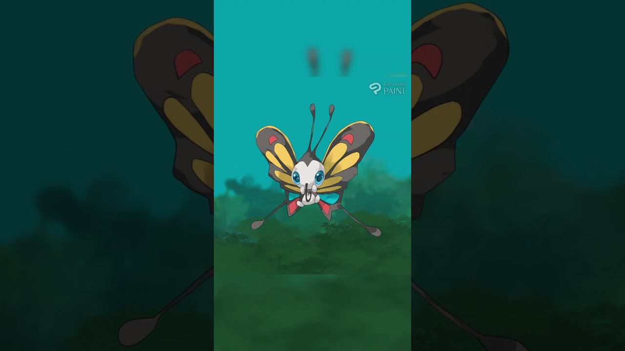 ポケモン描いてみた［アゲハント］#ポケモン #イラスト