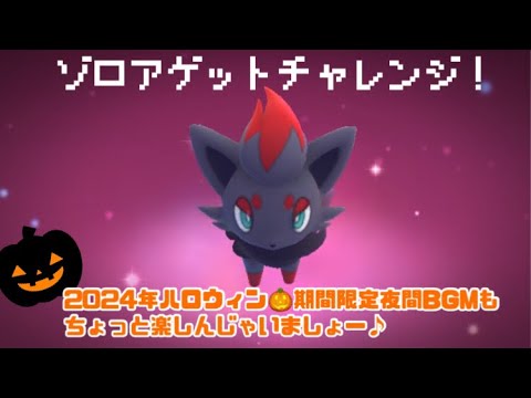 【 ポケモンgo 】ゾロアゲットチャレンジ！パートナーポケモンがカギかな？〜2024年ハロウィン期間夜間BGMがシオンタウンの曲に変わる！？【 うさぴよの巣 】