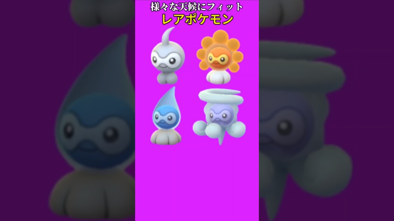 【ポケモン】様々な天候にフィットするレアポケモン「ポワルン」【ポケモン解説事典】#ルビーサファイア#ポケモン解説事典