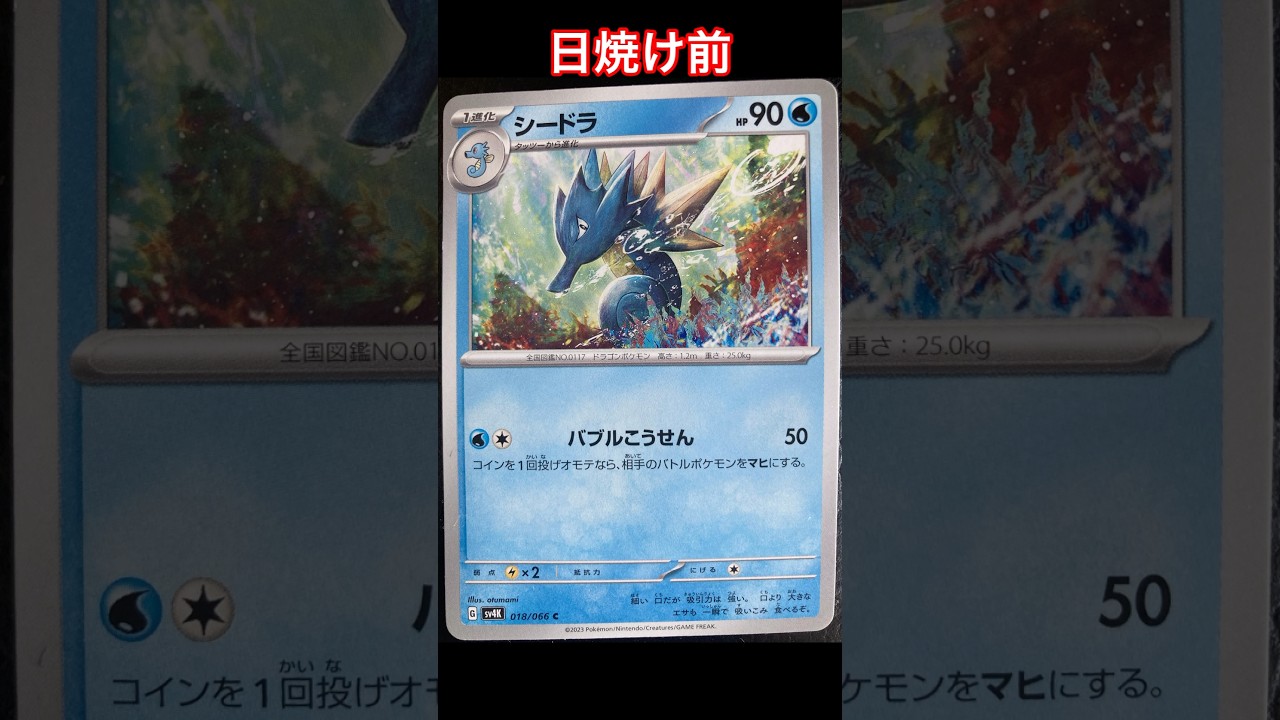 シードラの日焼けポケカ #shorts #ポケカ #ポケモンカード