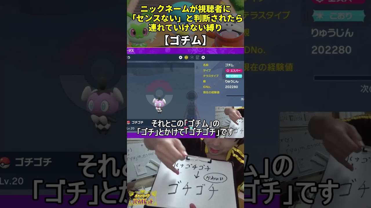 【ポケモンSV】ハイセンスニックネーム縛り命名集(ゴチム)
