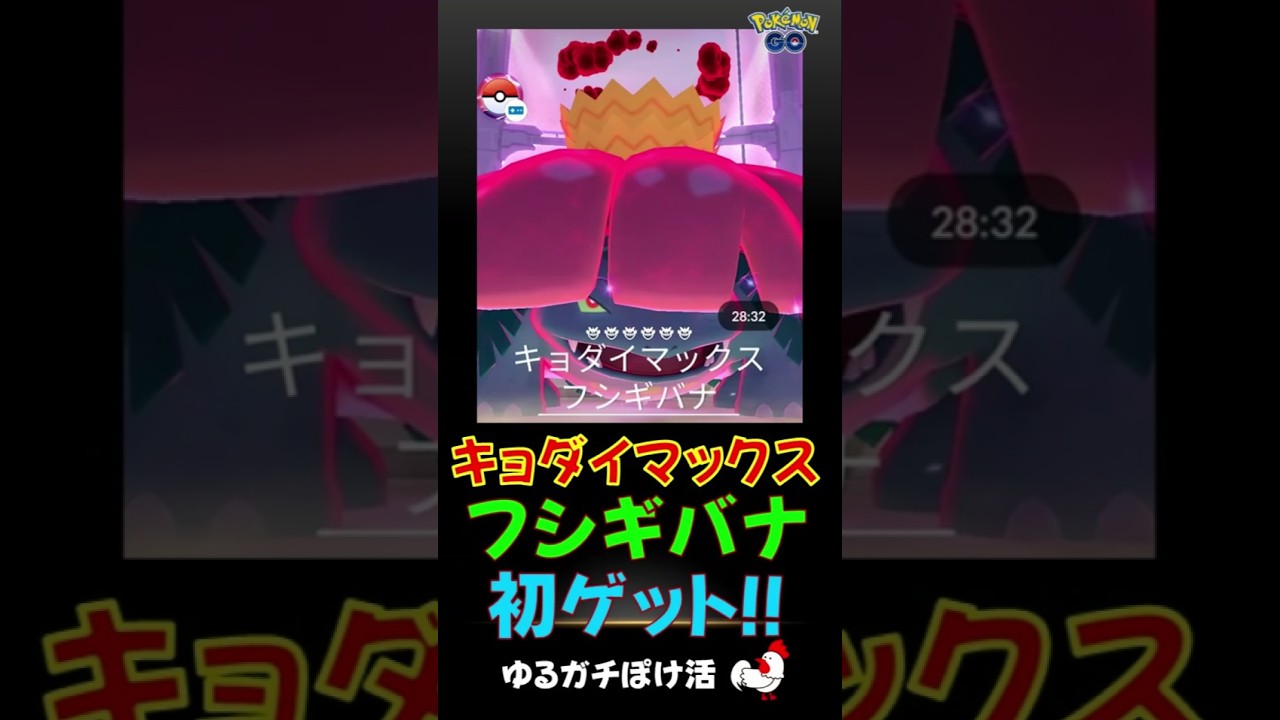 【キョダイマックスーフシギバナ！28人討伐s】苦難の道のりを収録 #ポケモンGo #フシギバナ #キョダイマックスバトル
