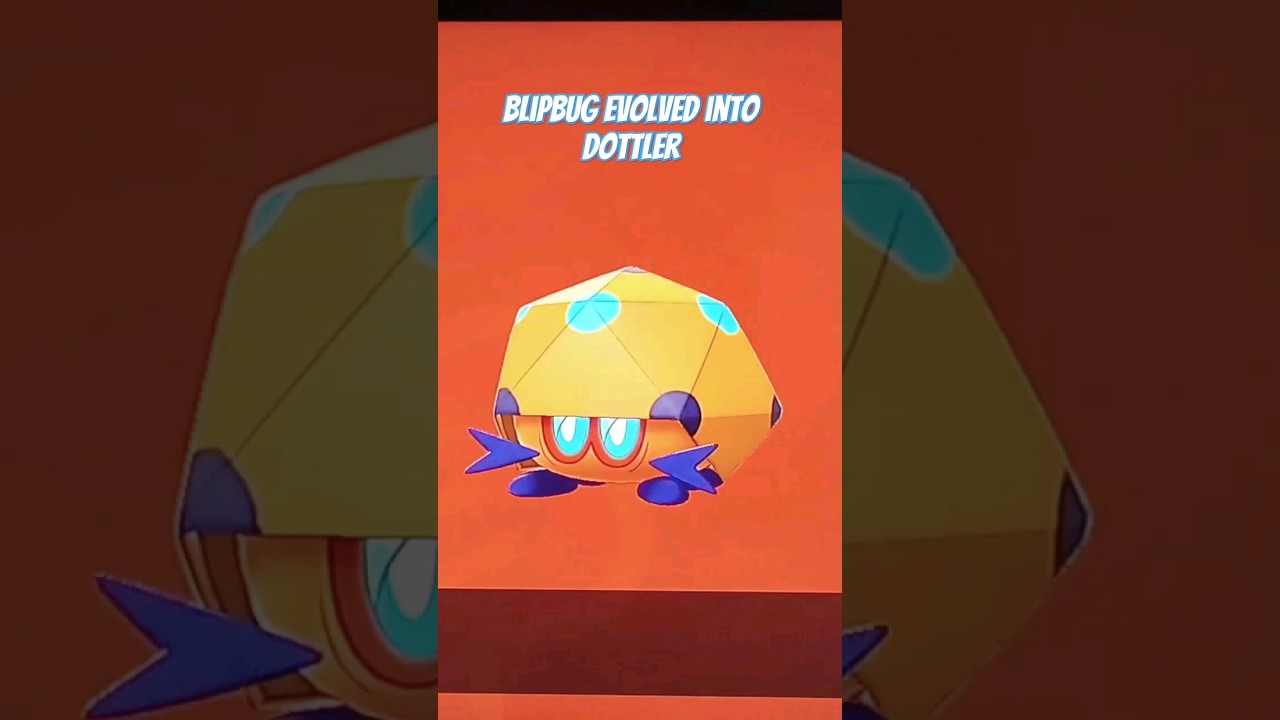 Blipbug has evolved into Dottler 🐞