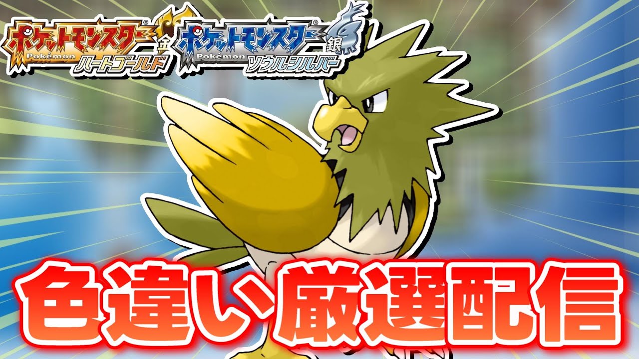 【ポケモンHGSS】色違いしか使ってはいけない色違い縛り実況 ずつきオニスズメ編 1202~【生配信】