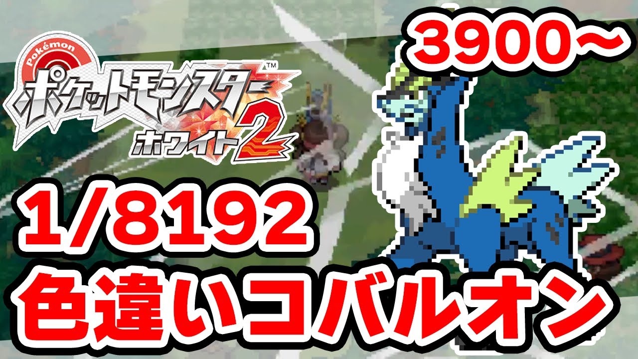色違いコバルオンを狙うぞ 3900~【ポケモンBW2】