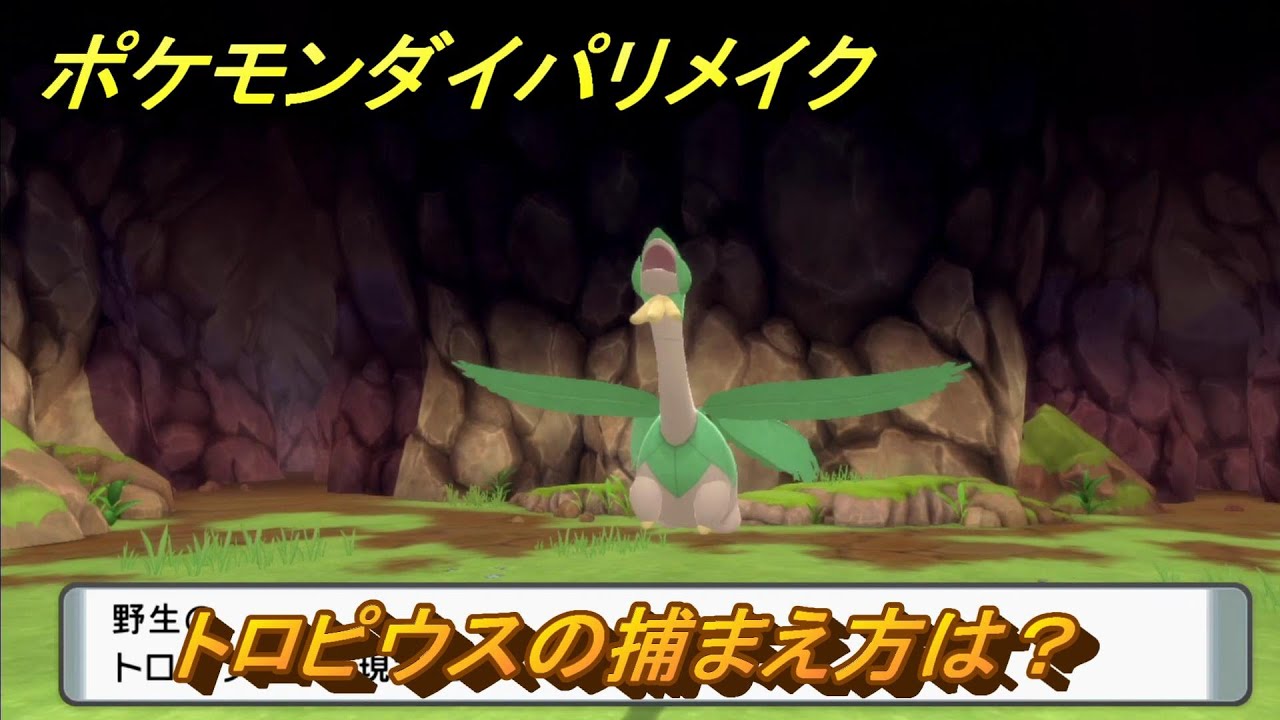 ポケモンダイパリメイク　トロピウスの捕まえ方は？出現場所は？　最新版【ブリリアントダイヤモンド・シャイニングパール】