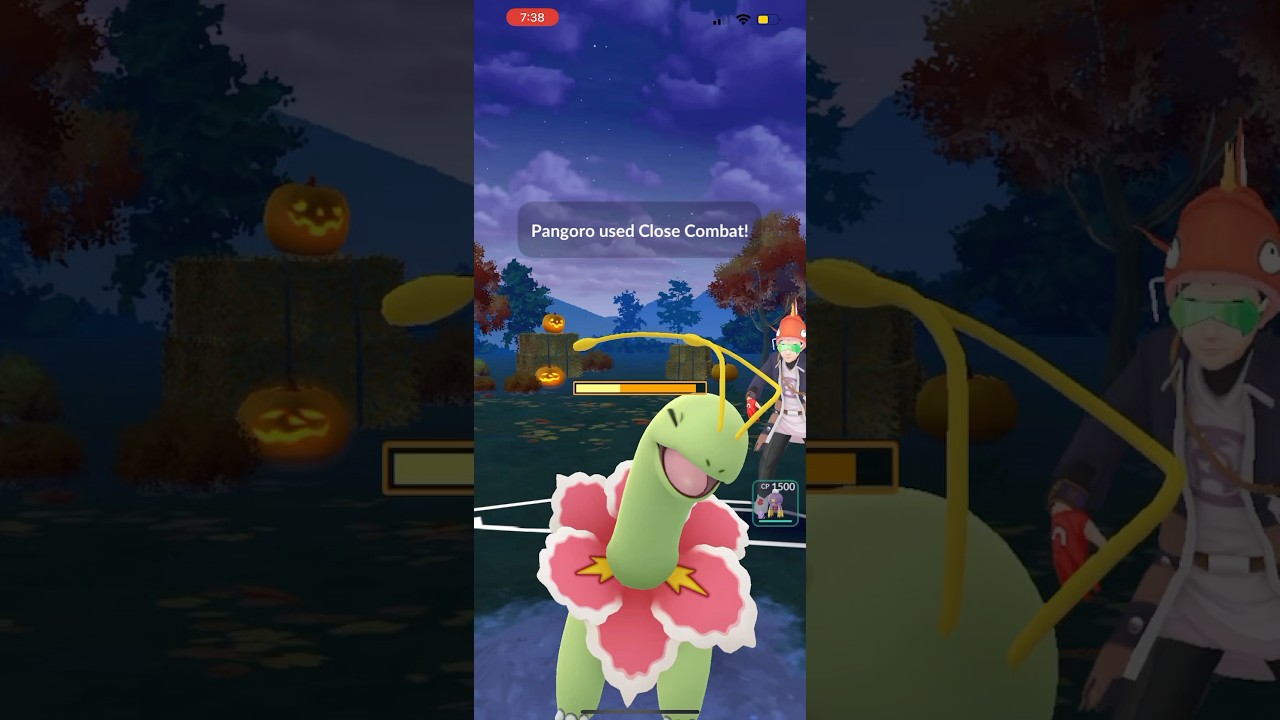 Shiny Pangoro Kabooms Meganium