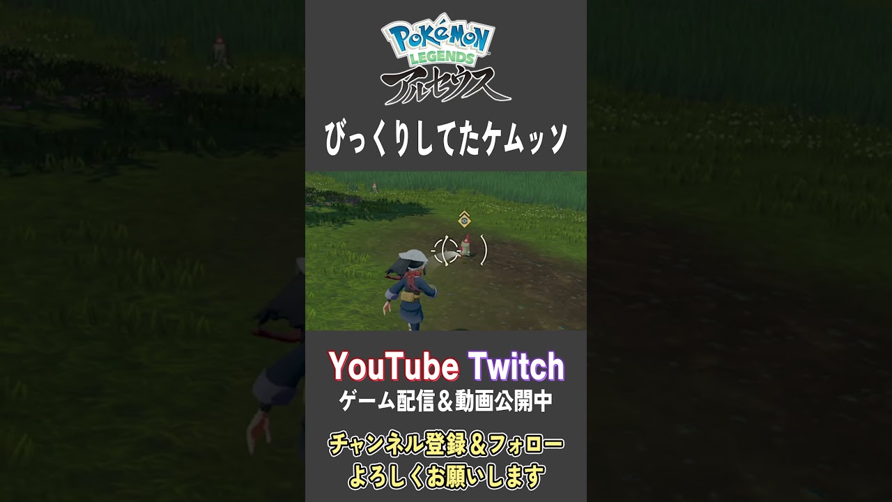 びっくりしてたケムッソ【Pokemon LEGENDS アルセウス】【#Shorts】【#42】