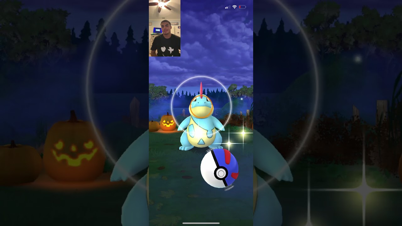 one captured of a Croconaw in Pokémon go