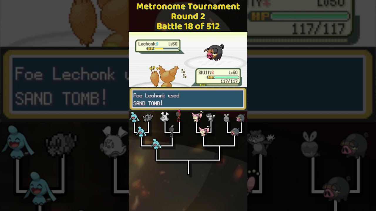 Skitty Vs Lechonk #metronomebattle #pokemon #Skitty #lechonk
